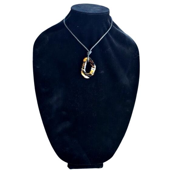 Free People Summertime Cord Choker in black with Pendant NWT - Picture 1 of 3